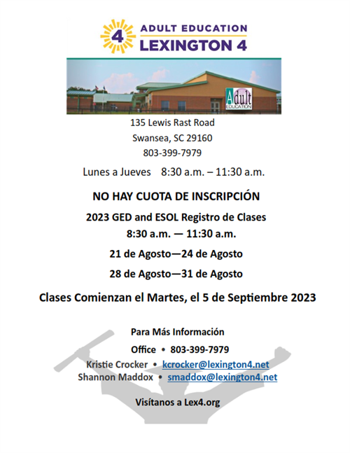 Adult Education Registration 